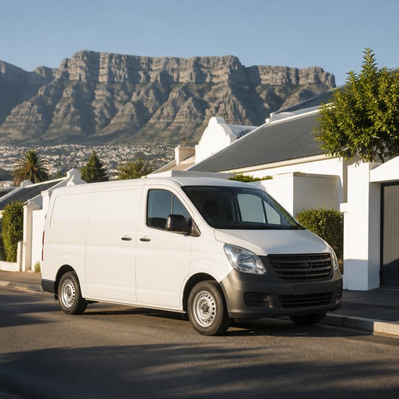 Delivery van in Cape Town